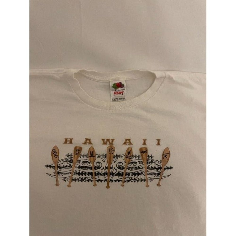 Hawaii T-Shirt White, Large